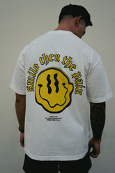 Smile Thru the Pain Tee Cream