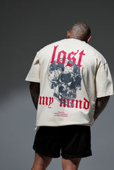 Lost My Mind Tee - Cream/Red