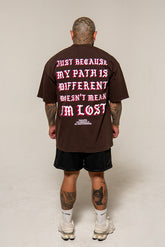 Different Path Tee Chocolate
