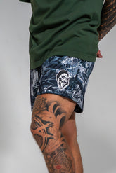 Camo Mesh Shorts Blue/Black/White