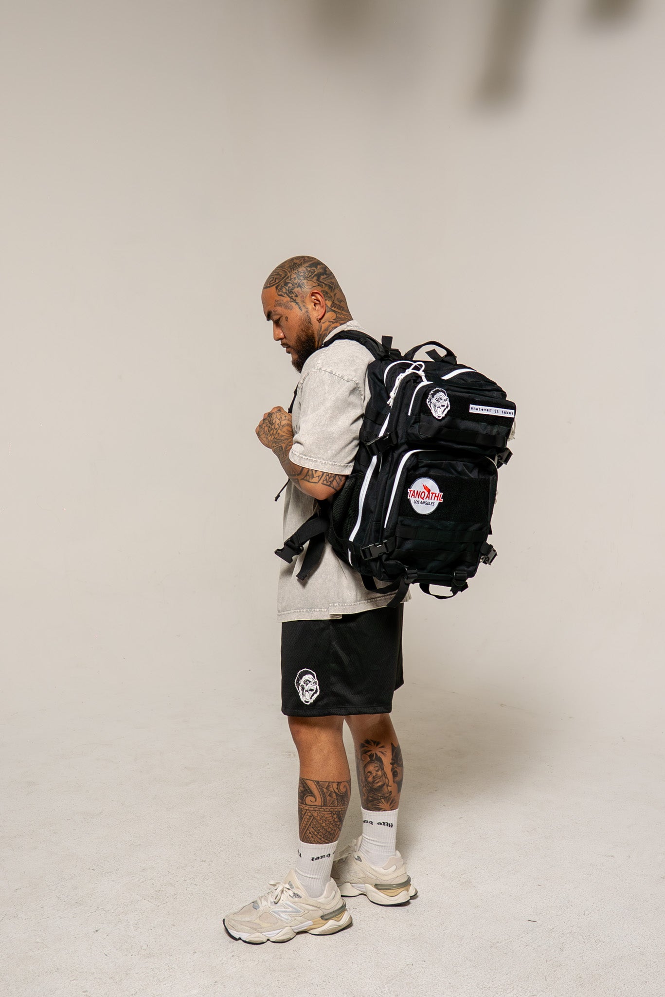 TANQ Backpack Black & White