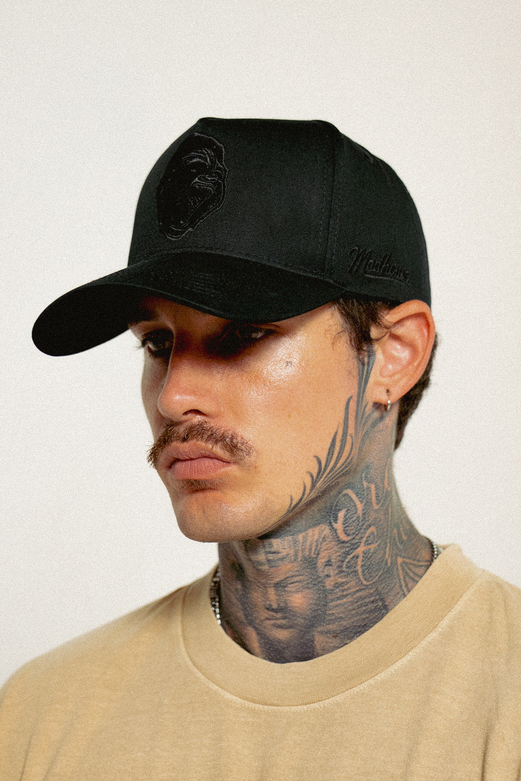 Classic Gorilla Head Black/Black