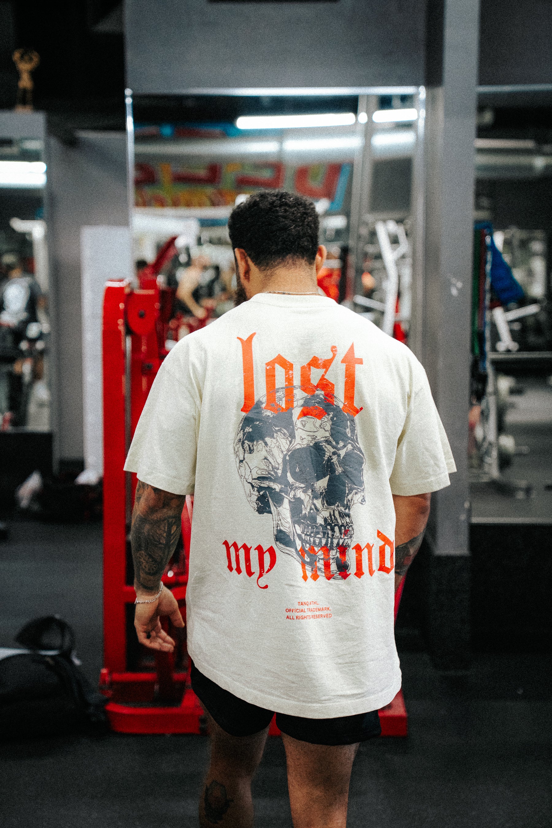 Lost My Mind Tee - Cream/Red