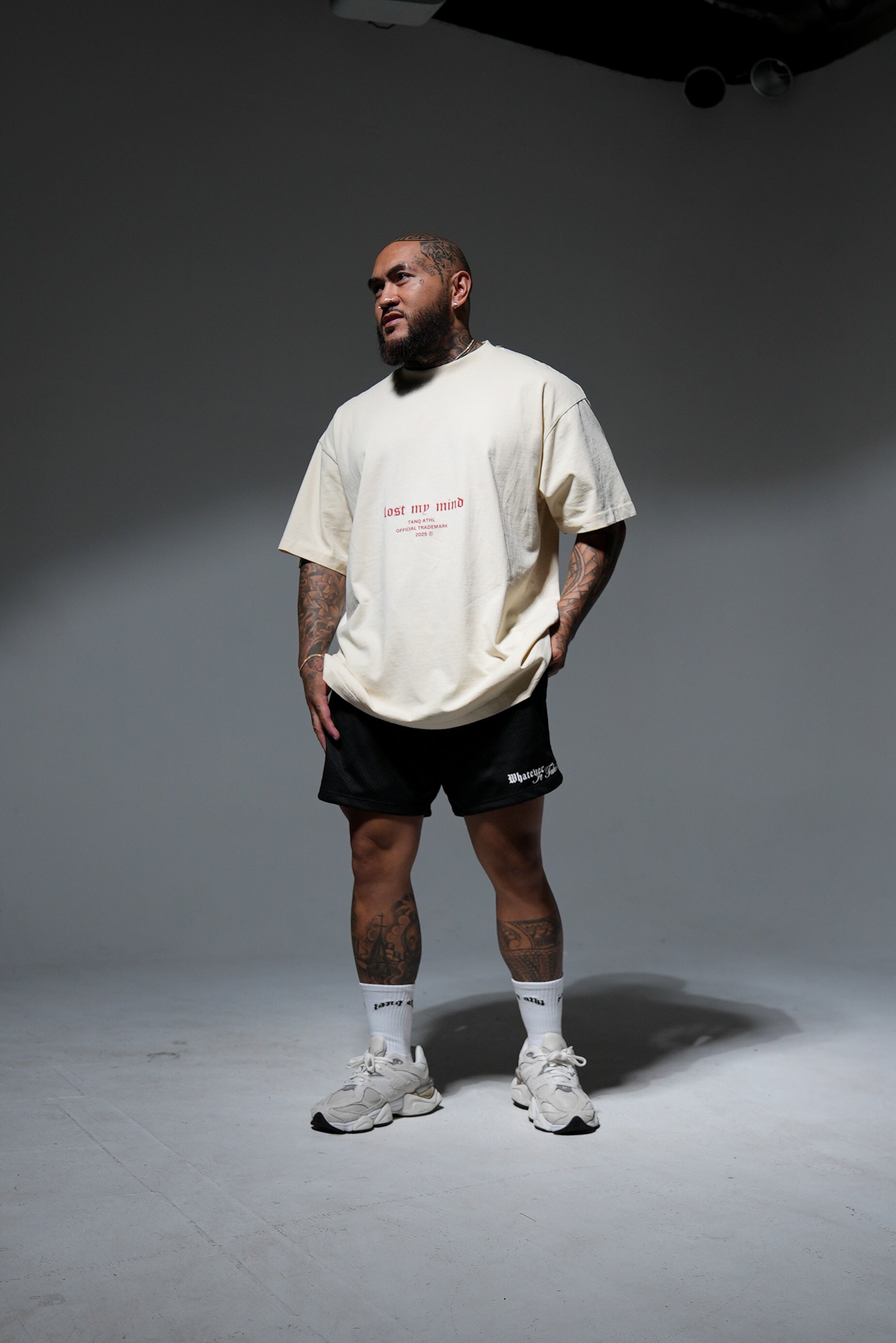 Lost My Mind Tee - Cream/Red