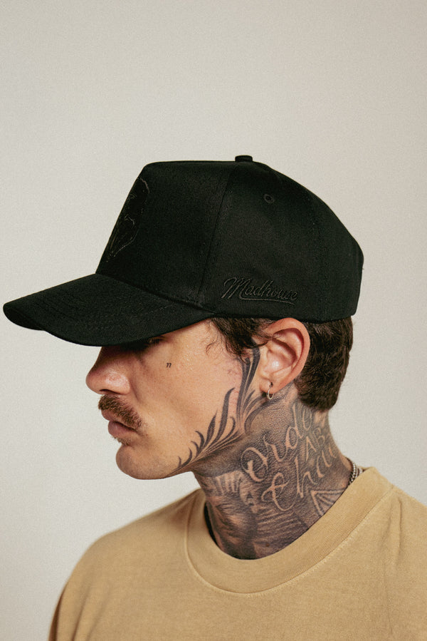 Classic Gorilla Head Black/Black
