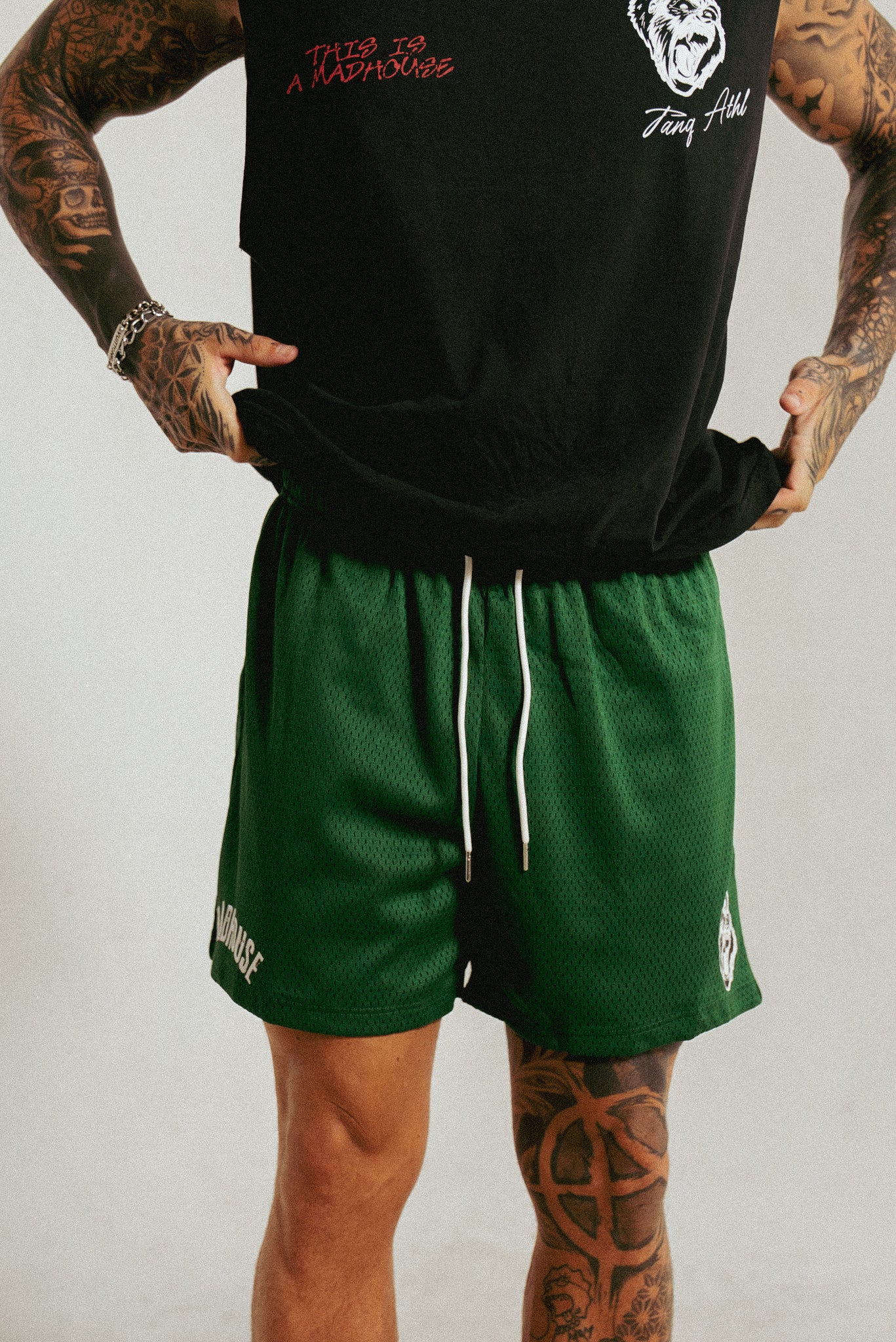 TANQ x Madhouse Mesh Shorts Green