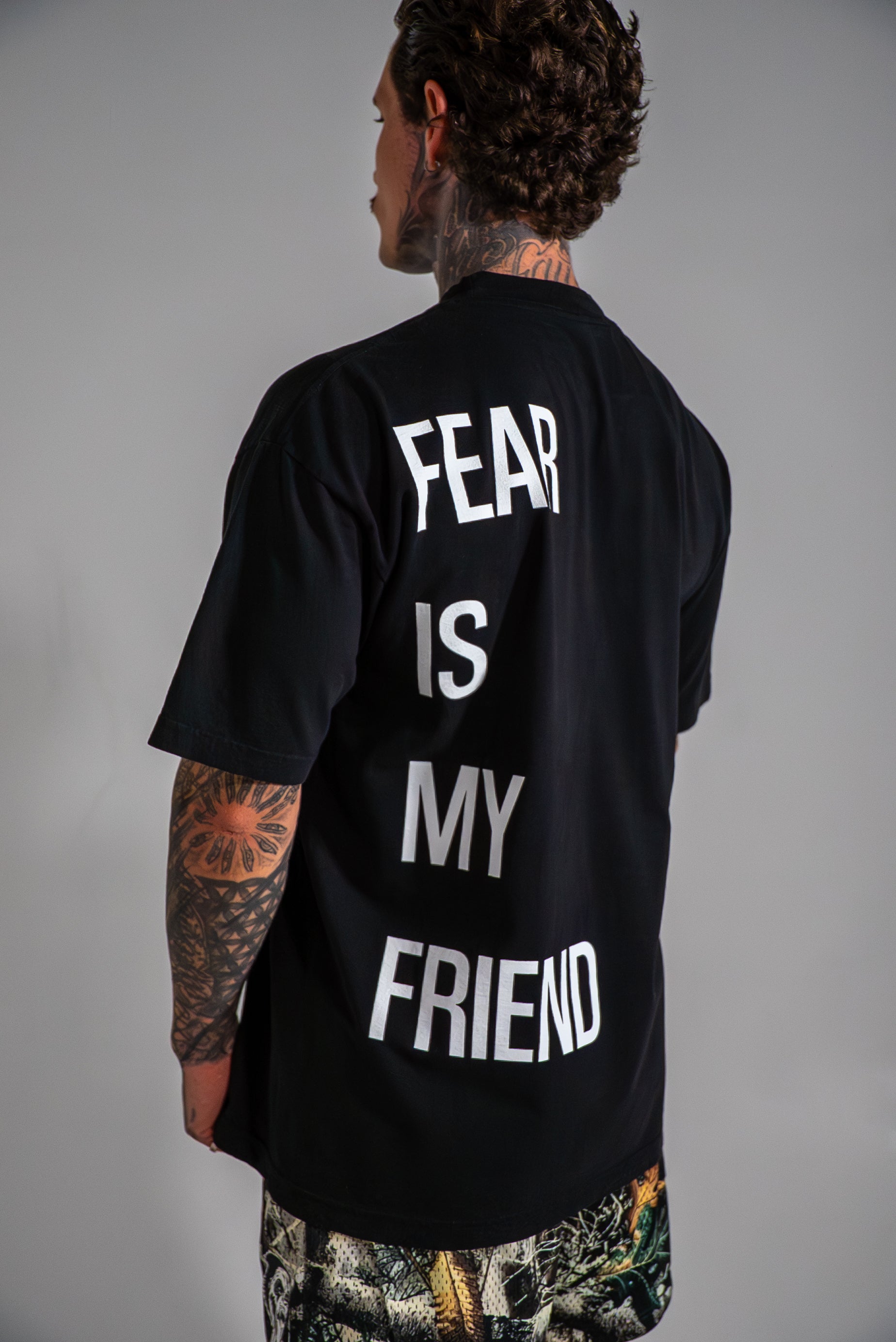 Fear is my Friend Tee Black
