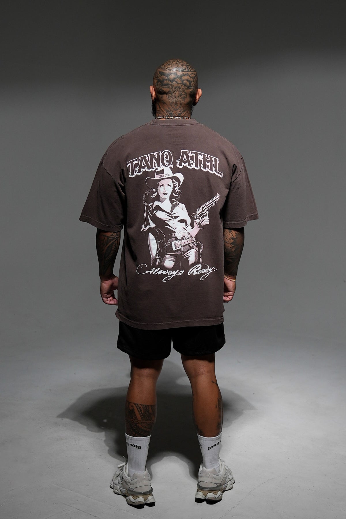 Cowgirl Tee - Brown/Pink
