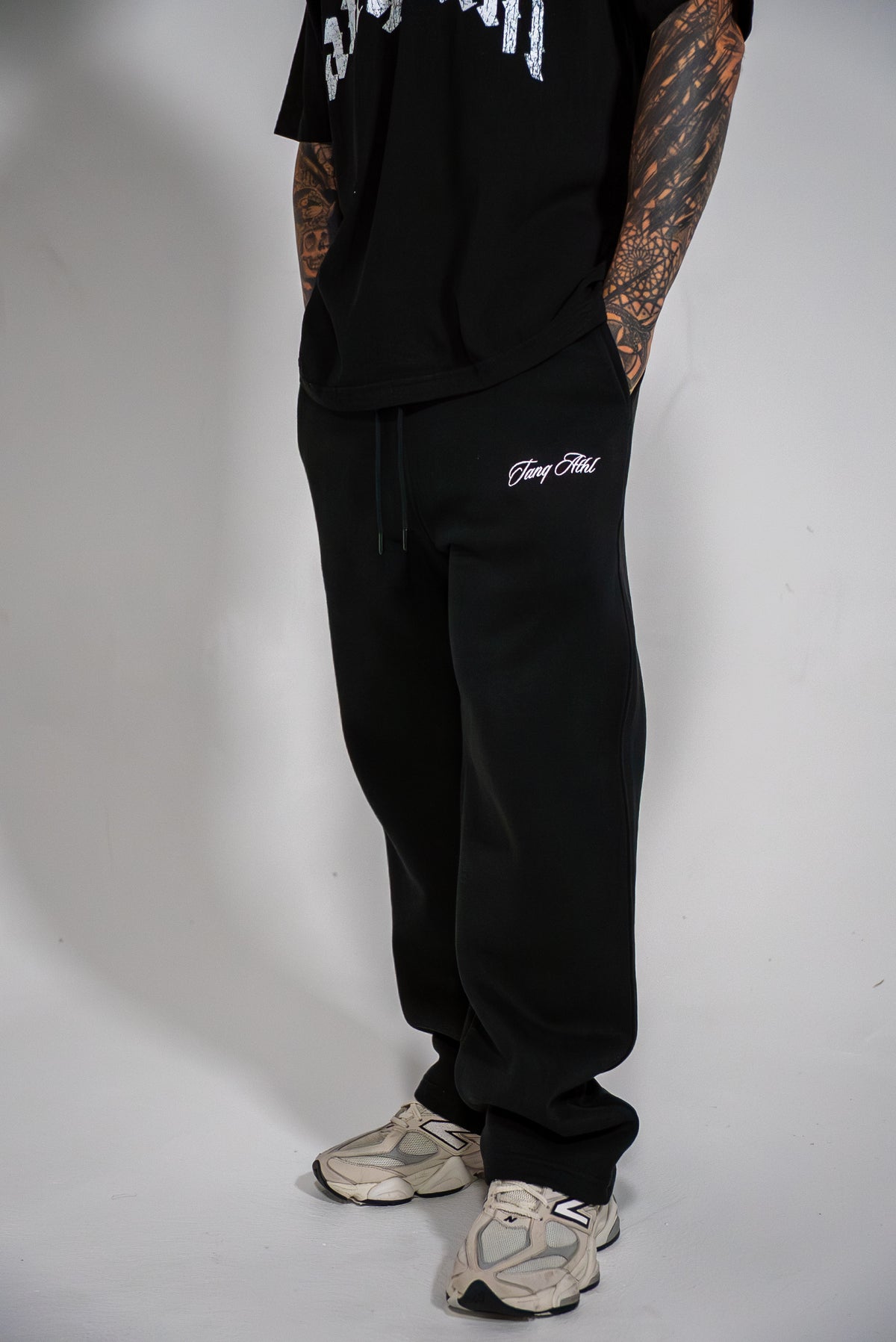 Straight Leg Sweats Black