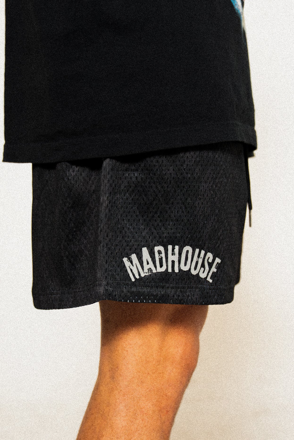 Snake Mesh Shorts Black