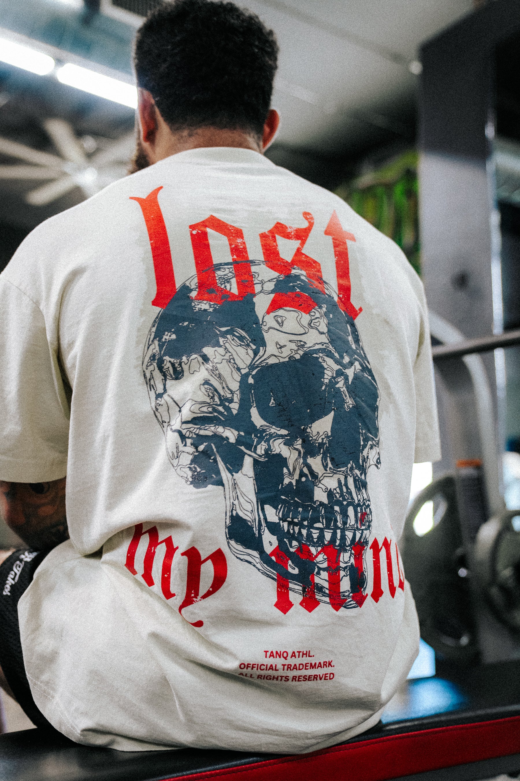 Lost My Mind Tee - Cream/Red