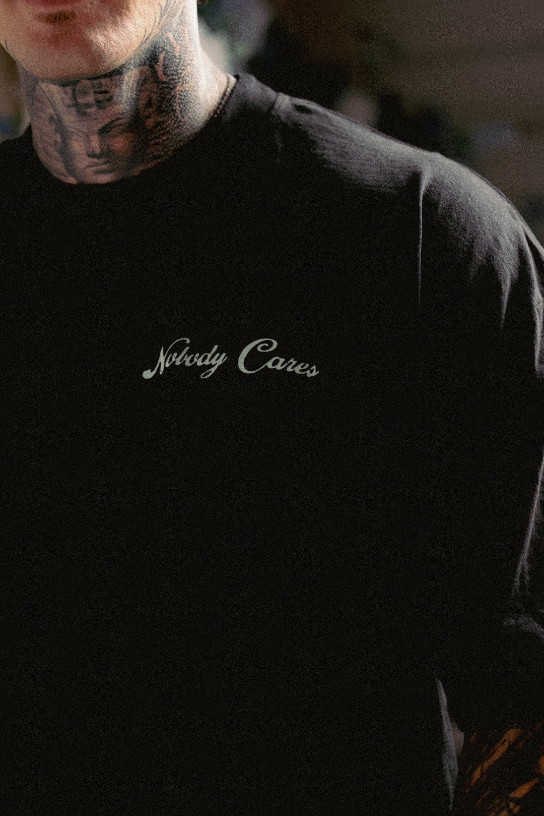 NOBODY CARES ARCH TEE BLACK