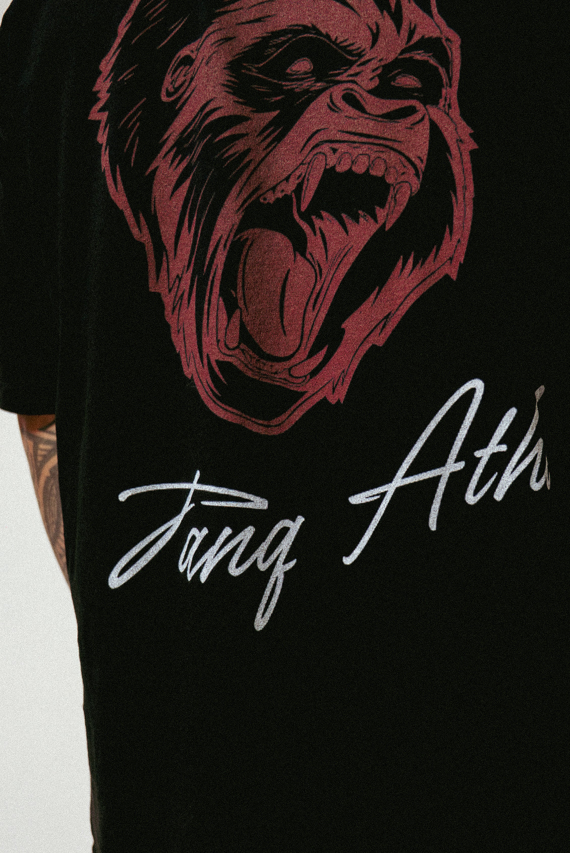 Classic Gorilla Head Tee Black/Dark Red
