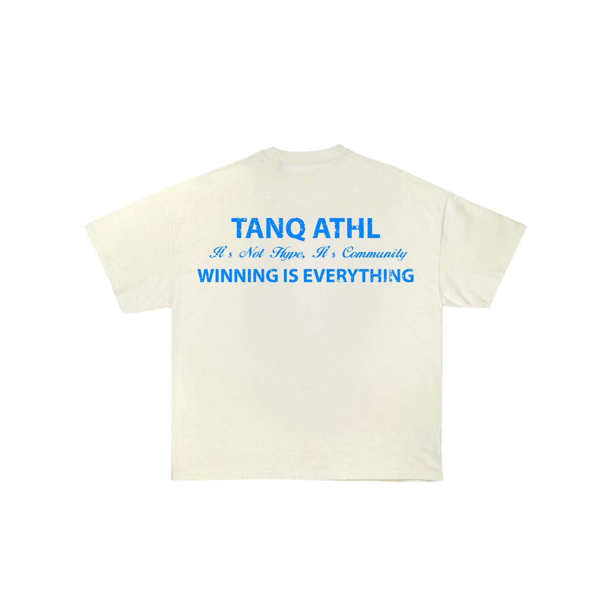 Winning is Everything Tee Cream/Baby Blue