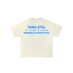 Winning is Everything Tee Cream/Baby Blue