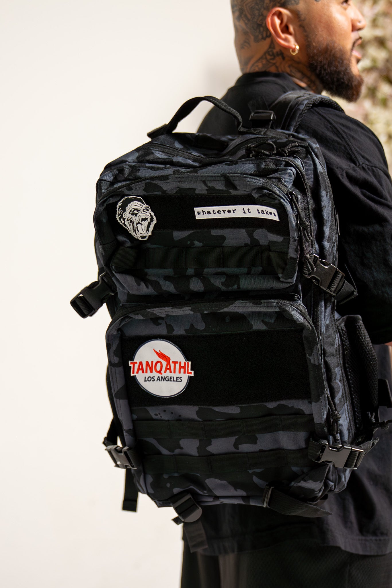 TANQ Backpack Black/Grey Camo
