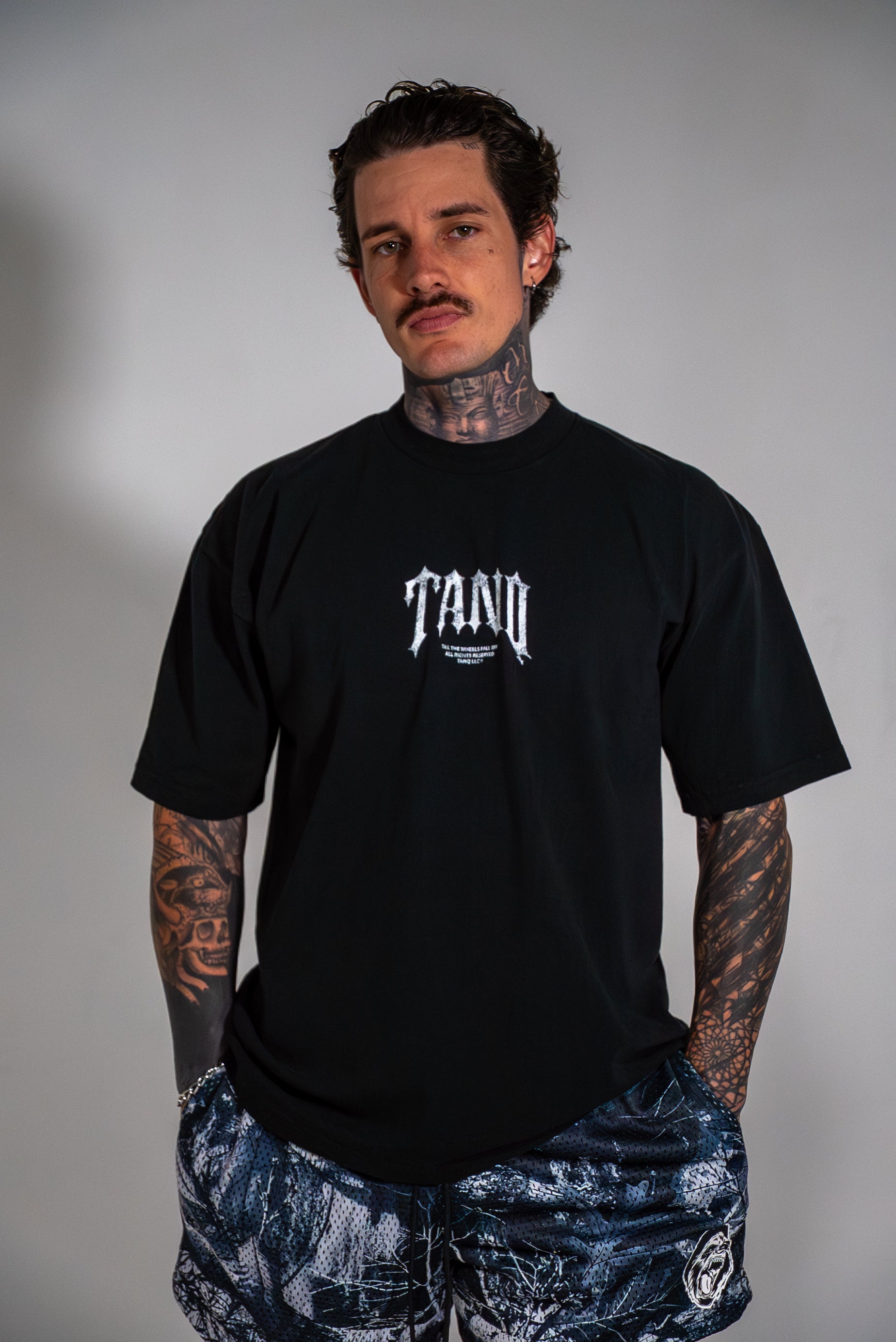 Wheels Fall Off Tee Black