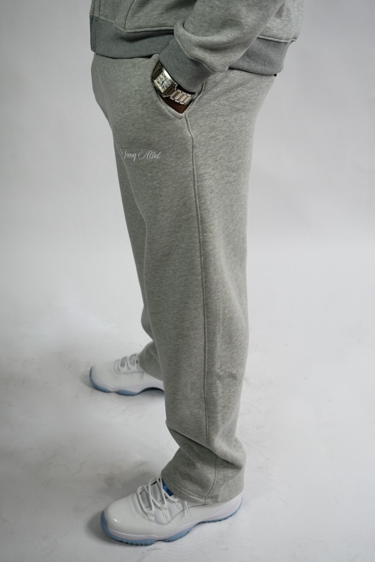 Straight Leg Sweats Heather Gray