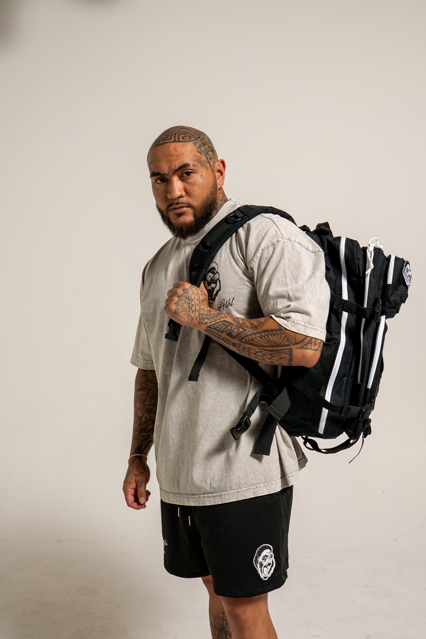 TANQ Backpack Black & White