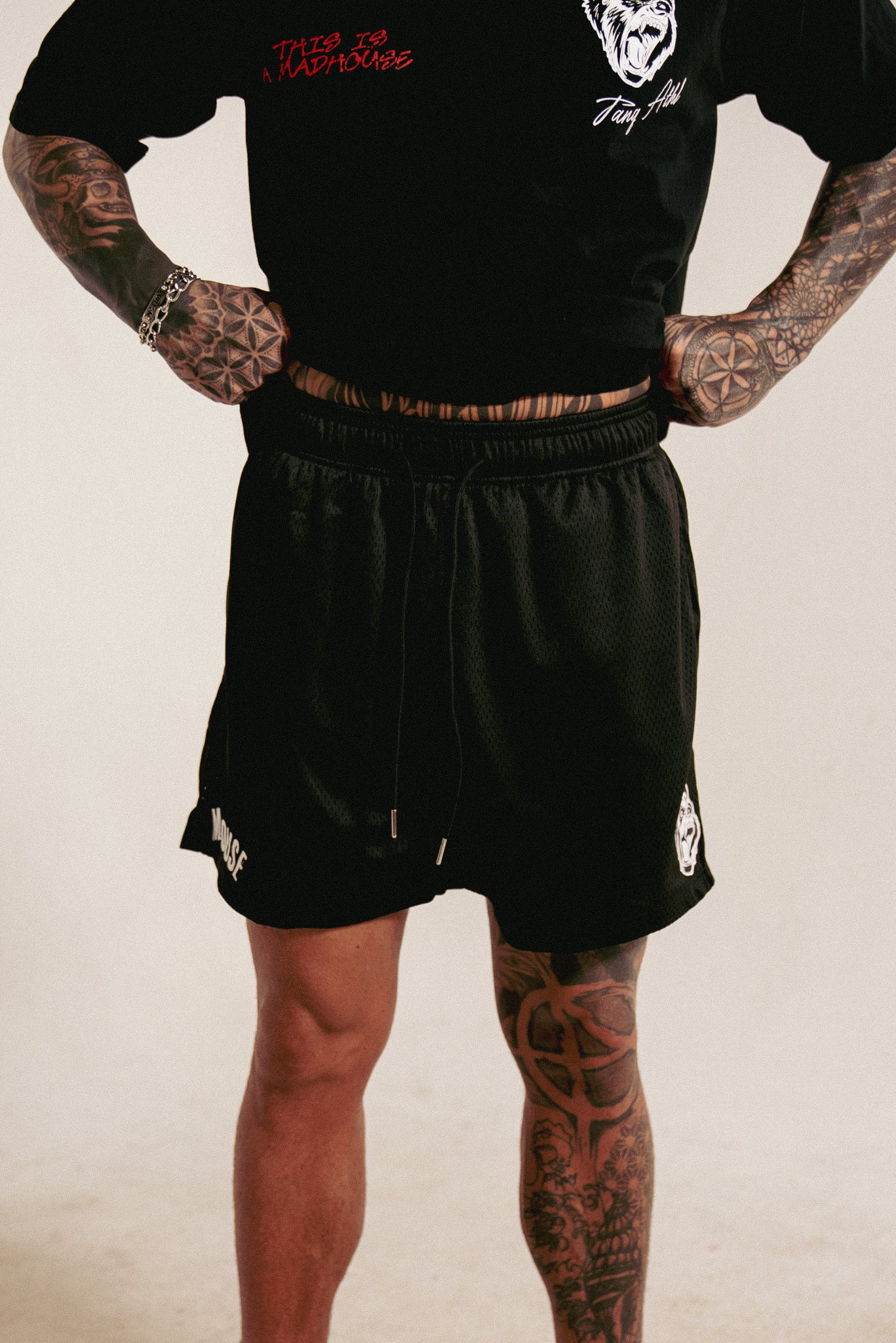 TANQ x Madhouse Mesh Shorts Black