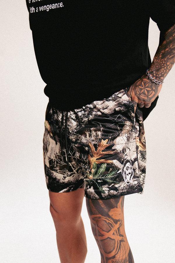 Camo Mesh Shorts