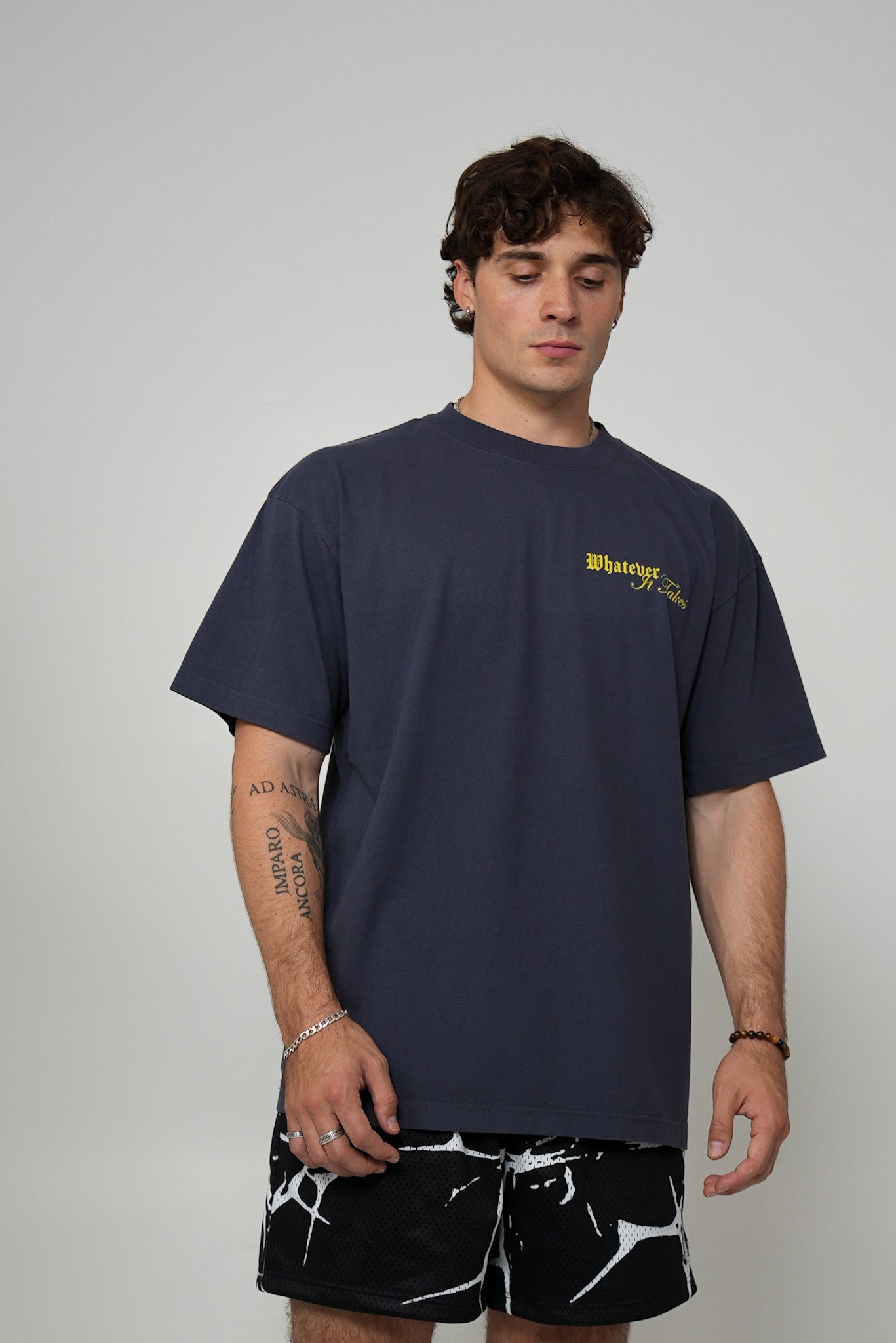 Let the Rest Do Whatever Tee Navy/Yellow