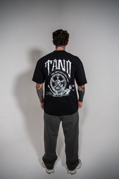 Wheels Fall Off Tee Black