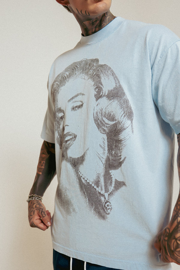 Marilyn Monroe Tee Light Blue