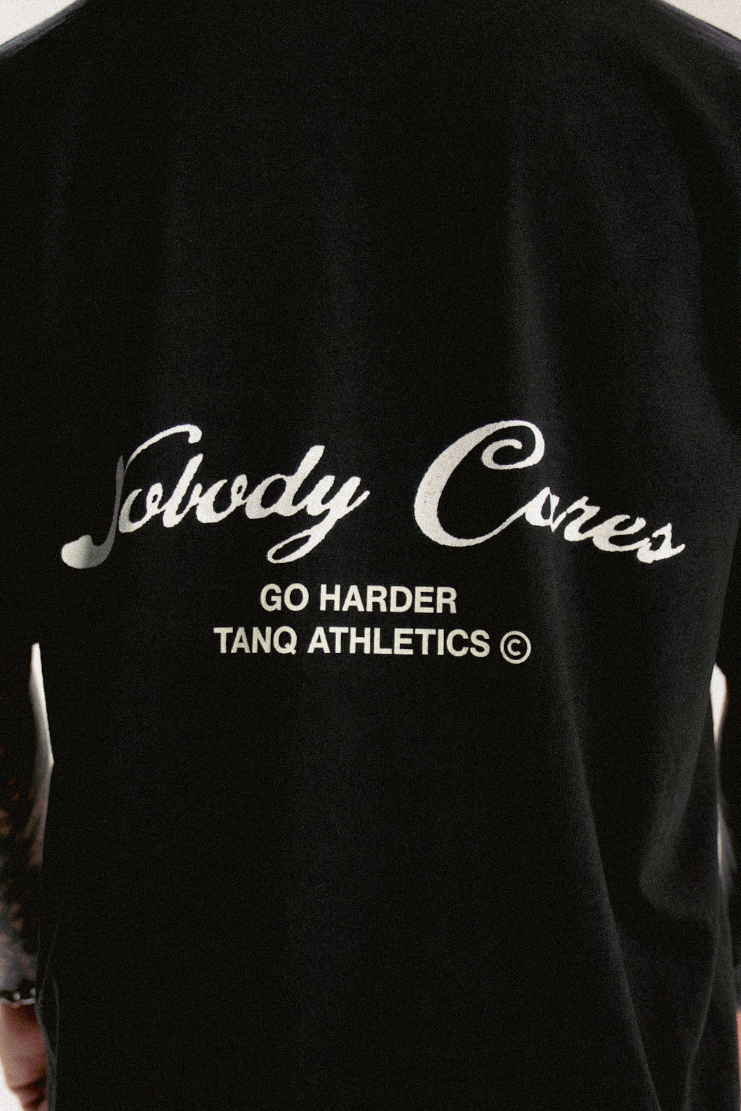 NOBODY CARES ARCH TEE BLACK