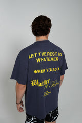 Let the Rest Do Whatever Tee Navy/Yellow