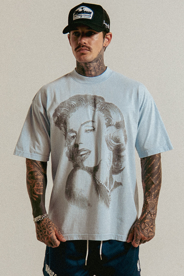 Marilyn Monroe Tee Light Blue