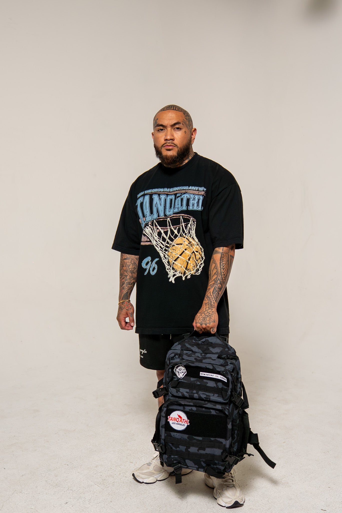 TANQ Backpack Black/Grey Camo