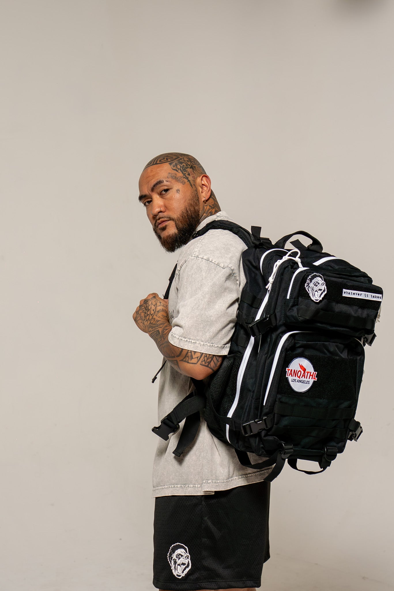 TANQ Backpack Black & White