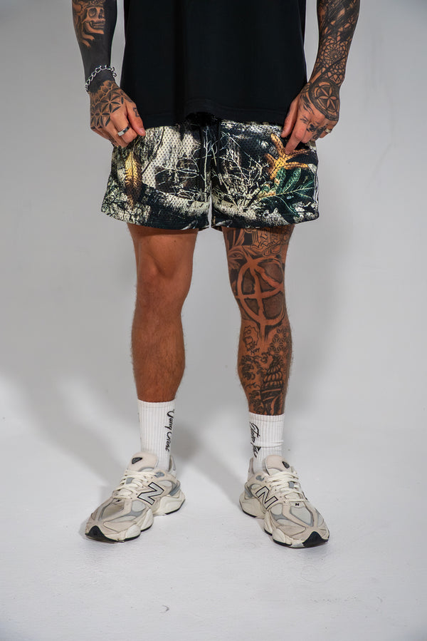 Camo Mesh Shorts