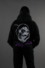 Classic Gorilla Hoodie Black/White/Purple