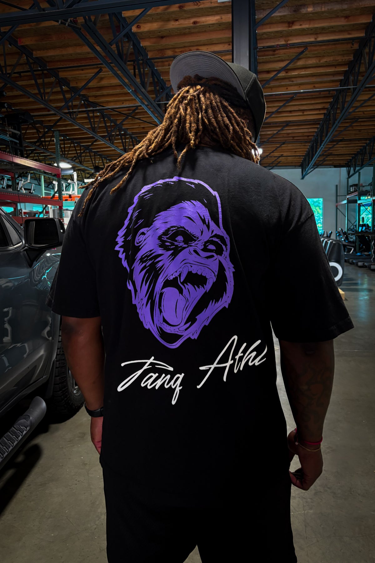 Classic Gorilla Head Tee Black/Purple