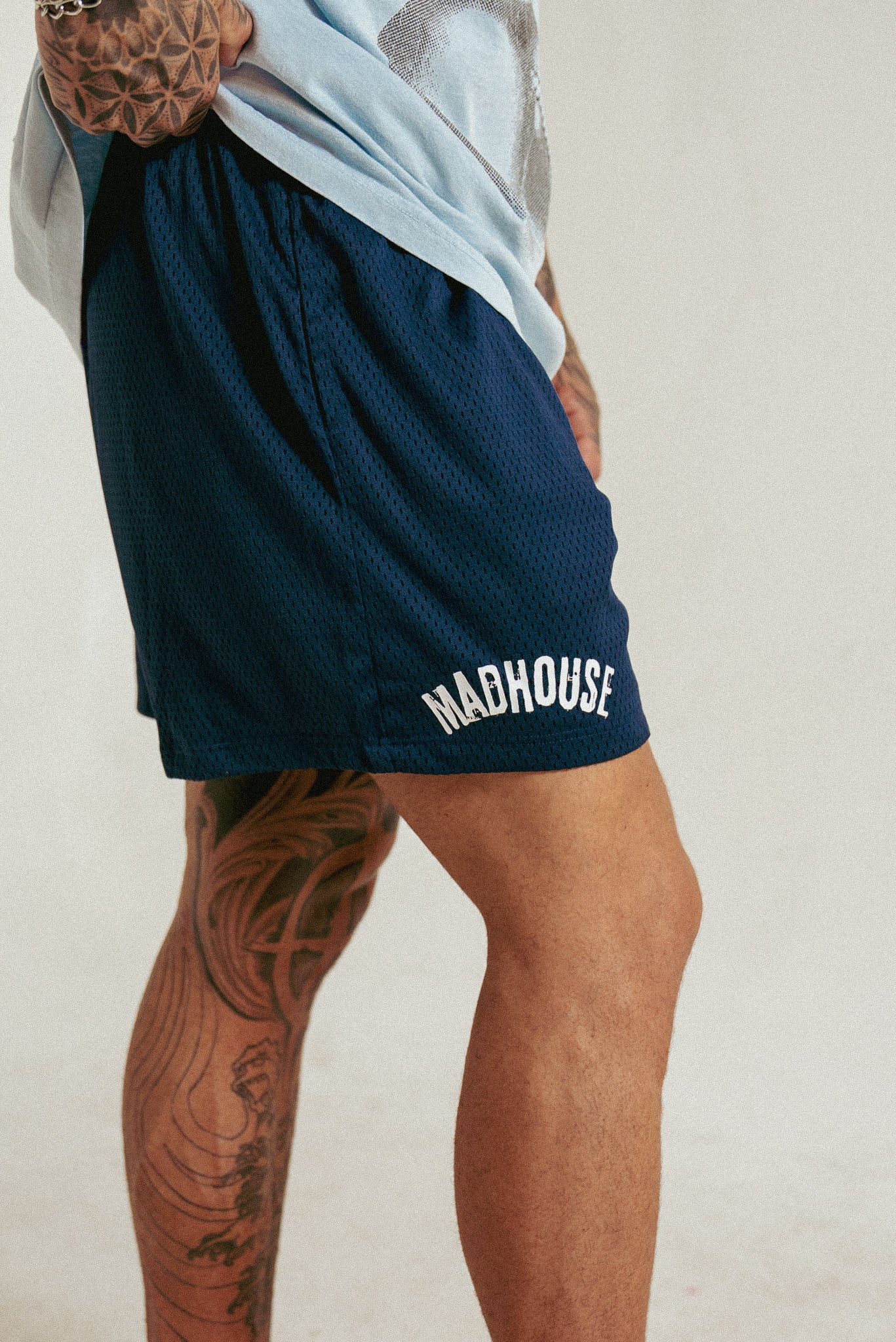 TANQ x Madhouse Mesh Shorts Navy