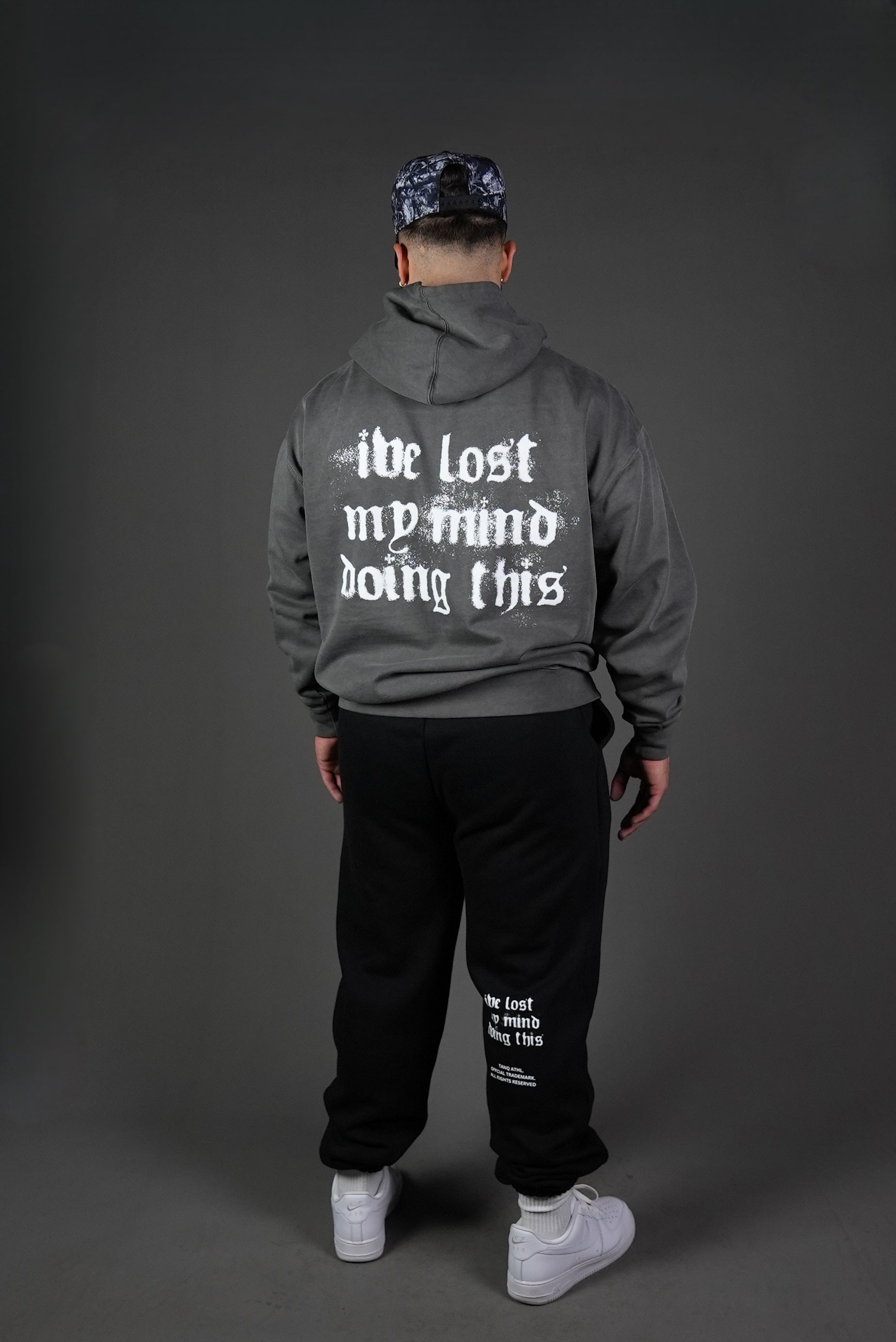 Lost My Mind Hoodie Washed Charcoal