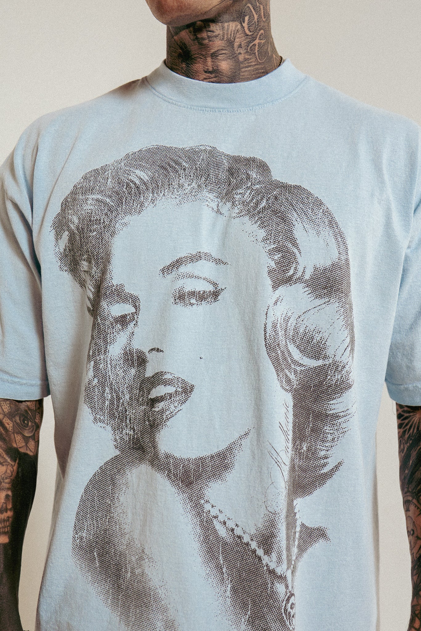 Marilyn Monroe Tee Light Blue