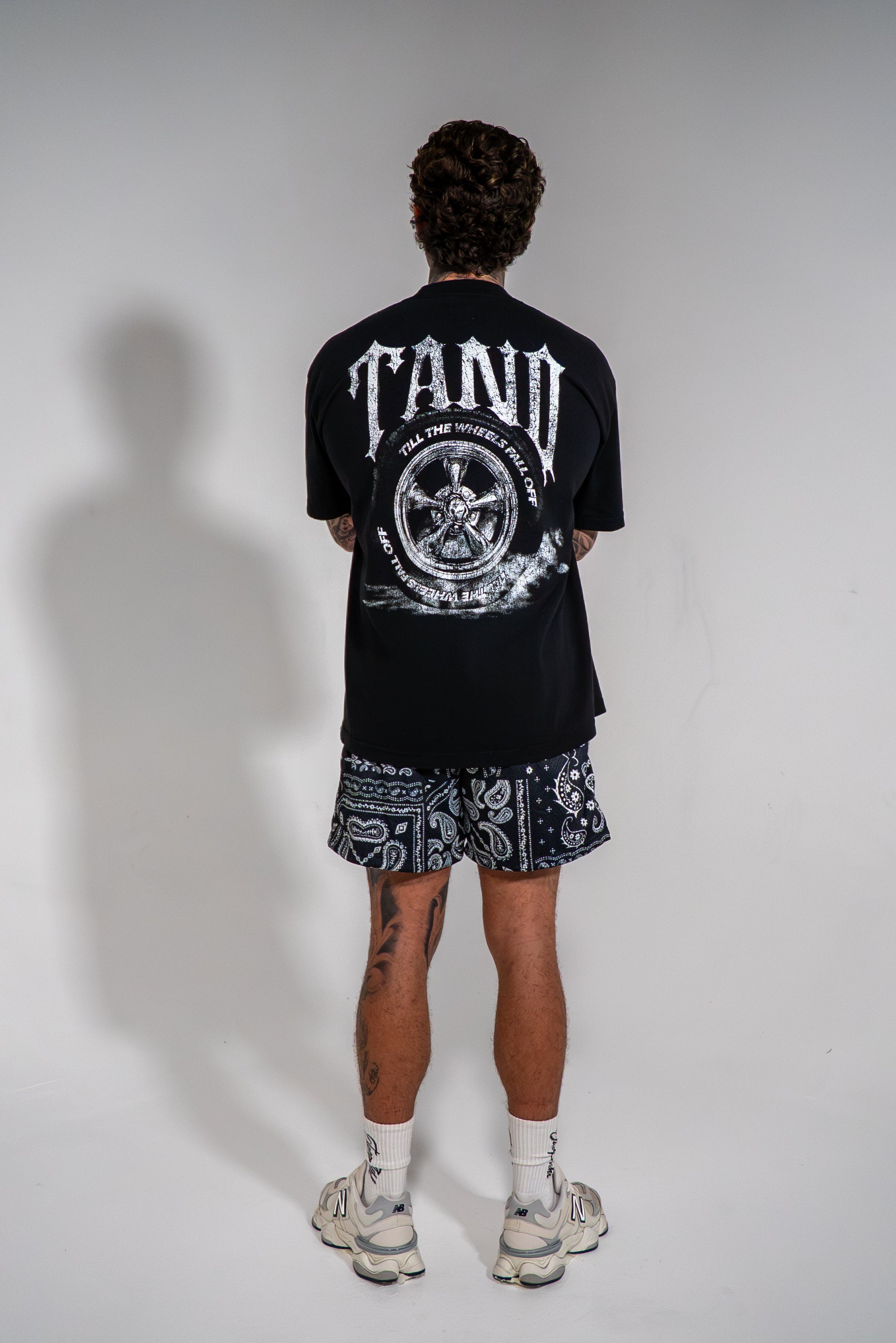 Wheels Fall Off Tee Black