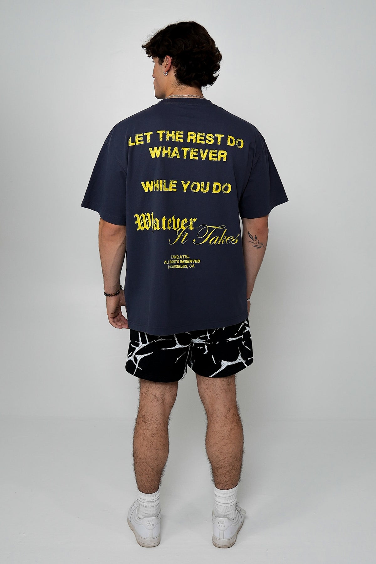 Let the Rest Do Whatever Tee Navy/Yellow