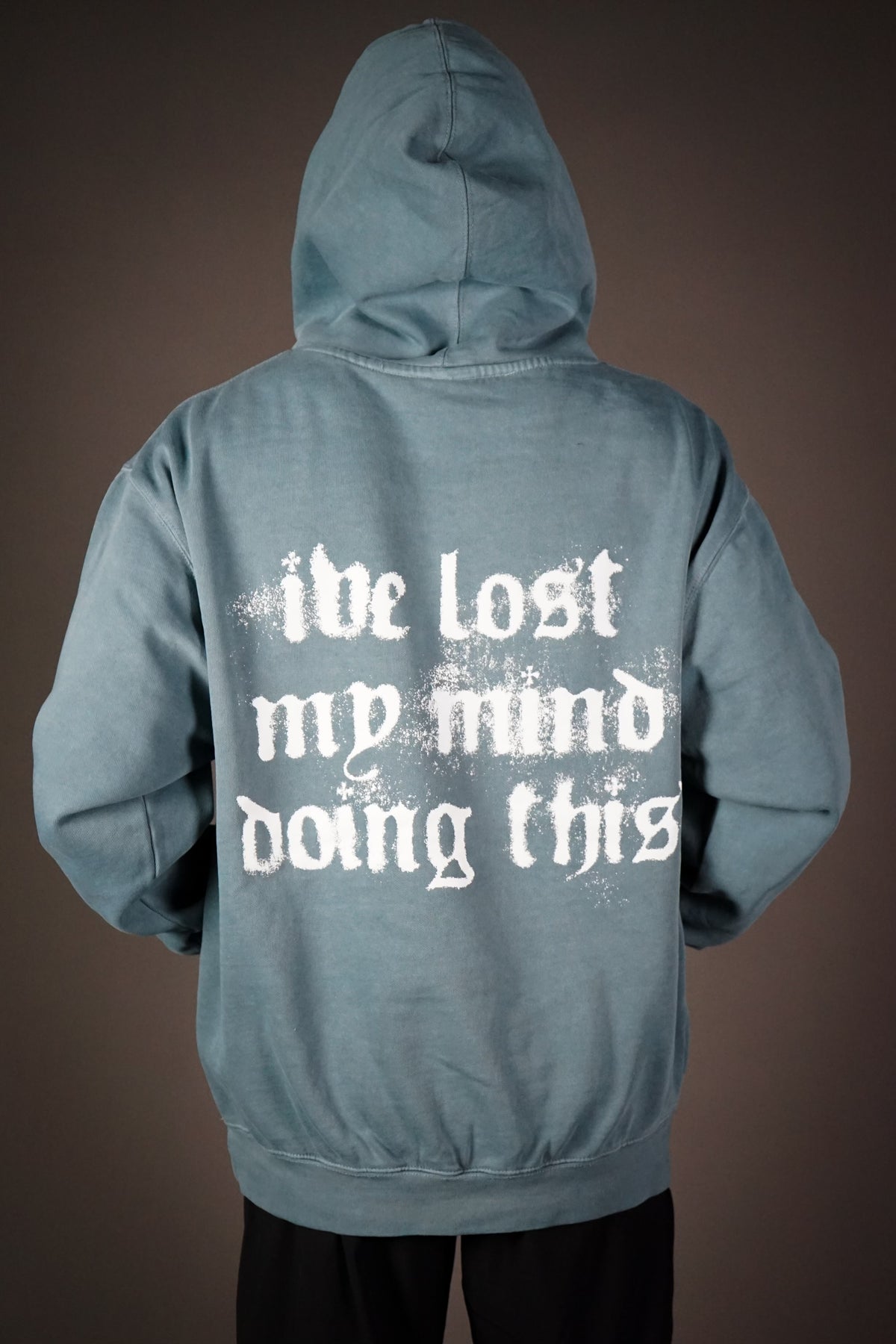 Lost My Mind Hoodie Washed Blue