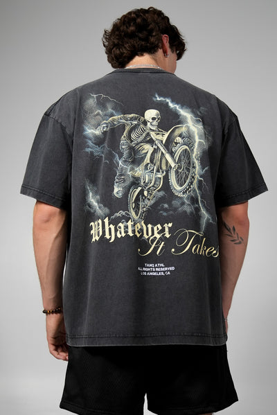Dirt Bike Tee Charcoal