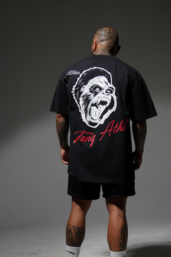 Classic Gorilla Tee - Black/Red/White