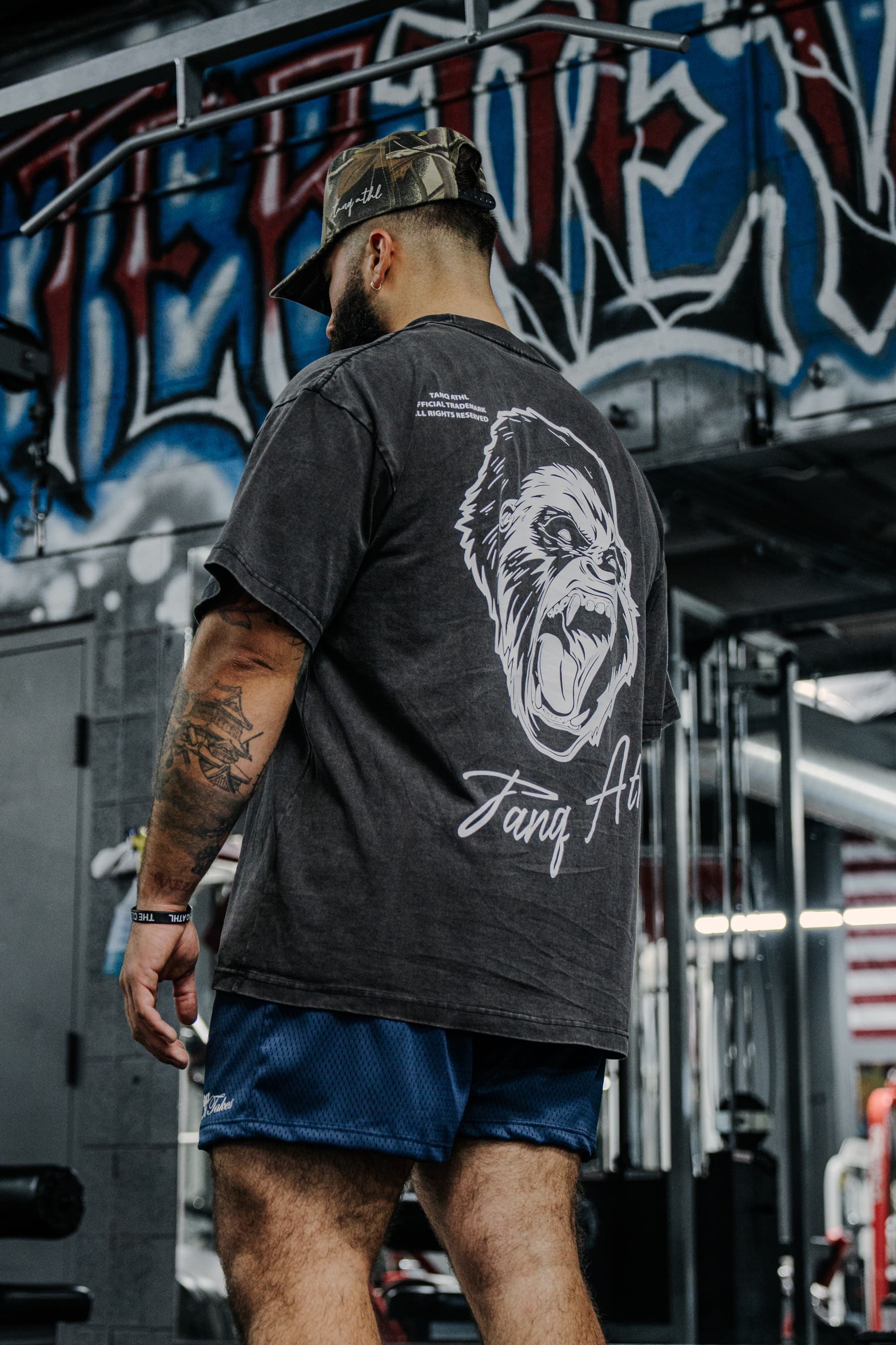 Classic Gorilla Tee - Washed Grey