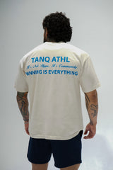 Winning is Everything Tee Cream/Baby Blue