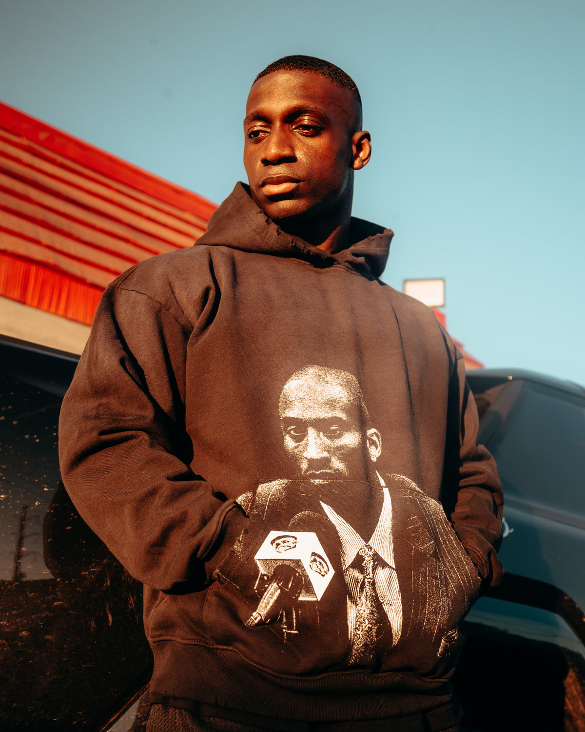 Kobe Press Conference Hoodie Black Potassium Washed