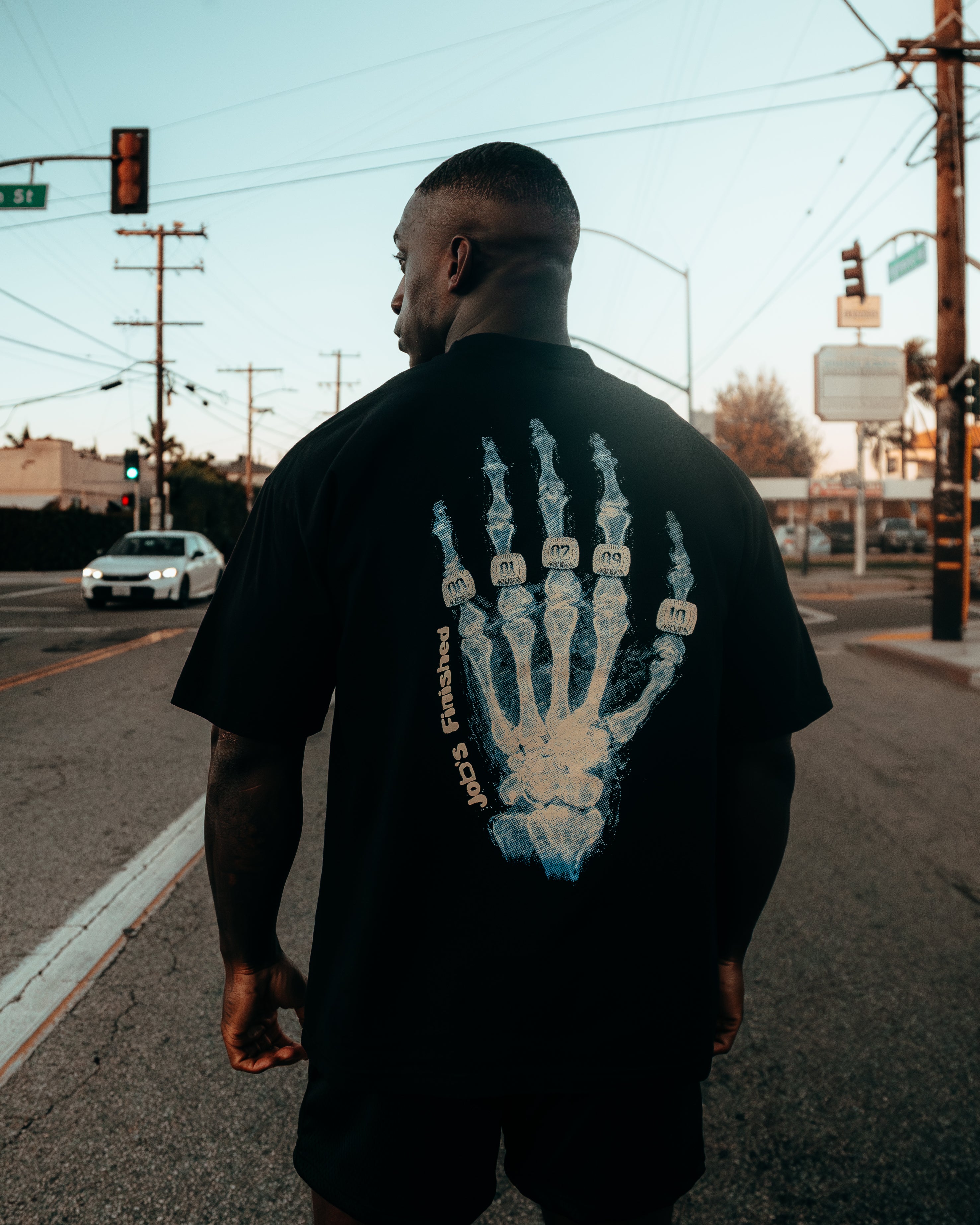 Kobe 5 Rings Tee Black